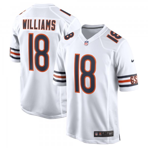 Men's Chicago Bears Caleb Williams Nike White 2024 NFL Draft First Round Pick Player Game Jersey