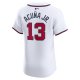 Men's Atlanta Braves Ronald Acu?a Jr. Nike White Home Elite Jersey