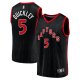 Men's Toronto Raptors Immanuel Quickley Fanatics Black Fast Break Player Jersey - Statement Edition