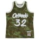 Men's Orlando Magic Shaquille O'Neal Mitchell & Ness Camo Hardwood Classics 1994/95 Ghost Green Swingman Jersey