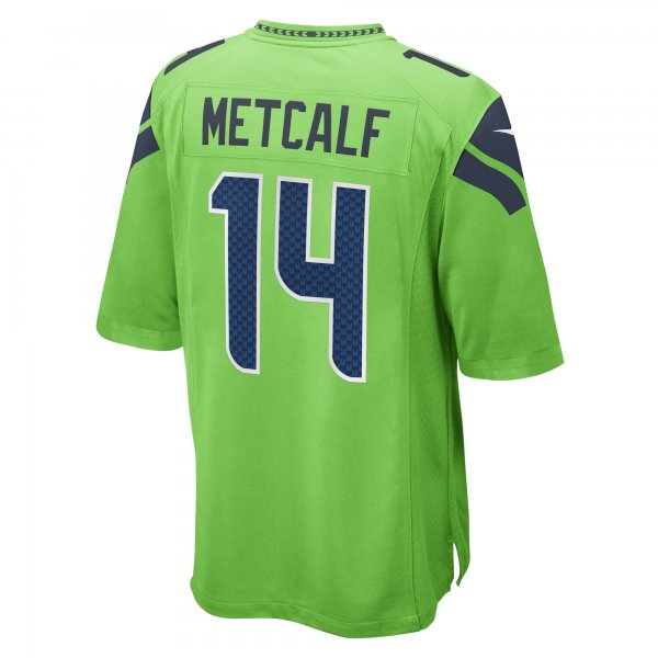 Men's Seattle Seahawks DK Metcalf Nike Neon Green  Game Jersey