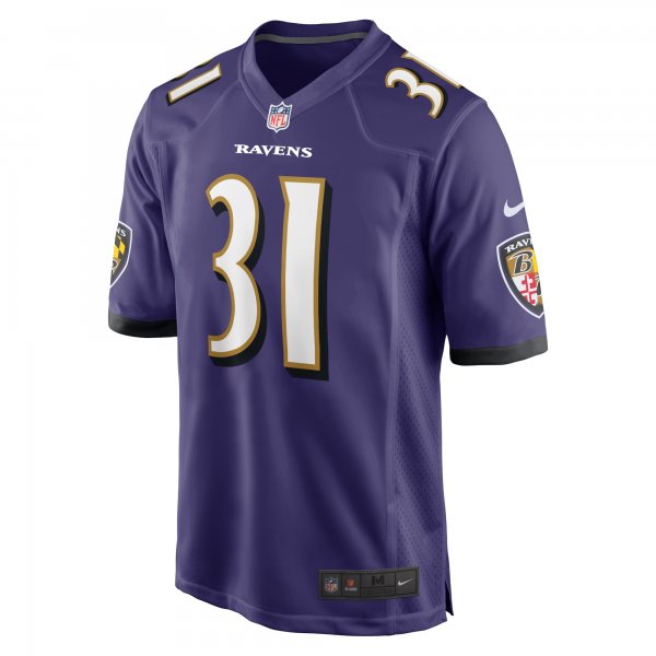 Men's Baltimore Ravens Jamal Lewis Nike Purple Retired Player Game Jersey