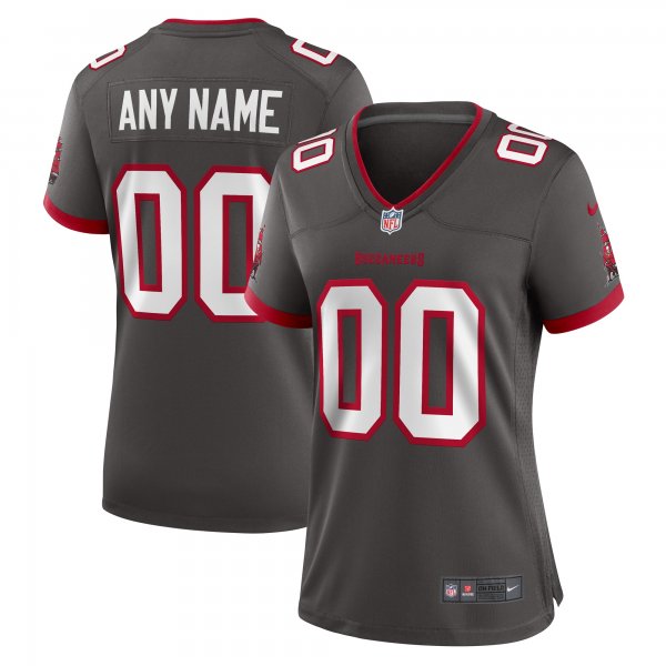 Women's Tampa Bay Buccaneers Nike Pewter Alternate Custom Game Jersey