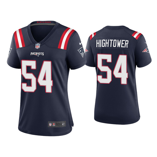 Men's Nike New England Patriots #54 Dont'a Hightower 2020 Navy Vapor Limited Jersey