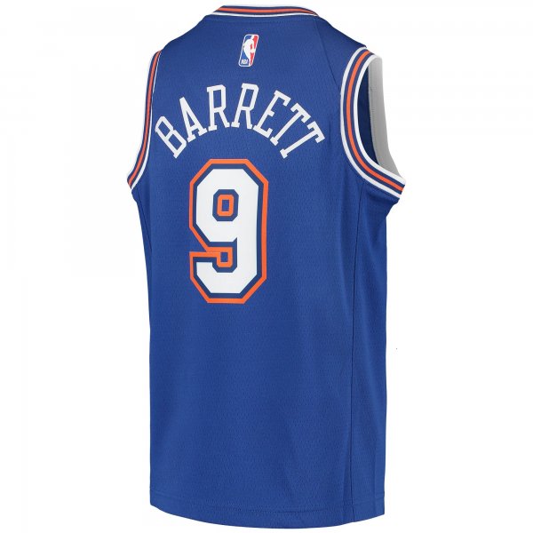 Youth New York Knicks RJ Barrett Jordan Brand Blue 2020/21 Swingman Player Jersey - Statement Edition