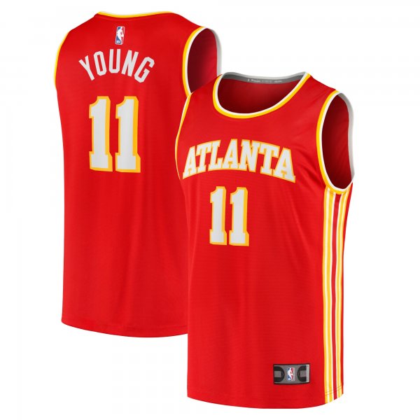 Men's Atlanta Hawks Trae Young Fanatics Red Fast Break Player Jersey - Icon Edition