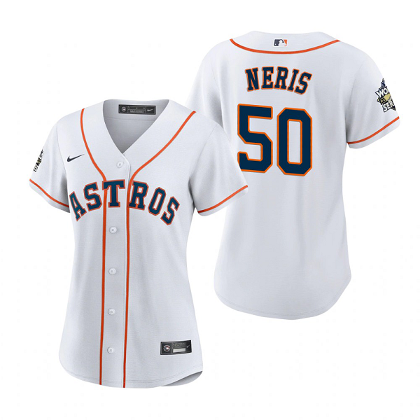 Women's Houston Astros Hector Neris White 2022 World Series Cool Base Jersey