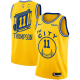 Men's Nike Golden State Warriors #11 Klay Thompson New Yellow 2019-20 City Uniform Jersey