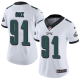 Nike Philadelphia Eagles #91 Fletcher Cox White Women's Stitched NFL Vapor Untouchable Limited Jersey