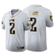 Philadelphia Eagles Jalen Hurts #2 White 2020 NFL Draft Golden Edition Jersey