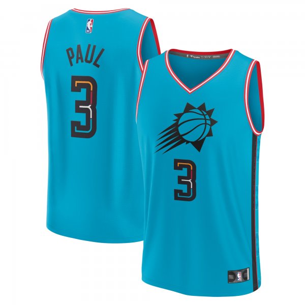 Men's Phoenix Suns Chris Paul Fanatics Teal Fastbreak Jersey - City Edition