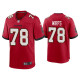 Men's #78 Tristan Wirfs Tampa Bay Buccaneers Red 2020 NFL Draft Game Jersey