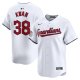 Men's Cleveland Guardians #38 Steven Kwan Nike White Home Limited Player Jersey