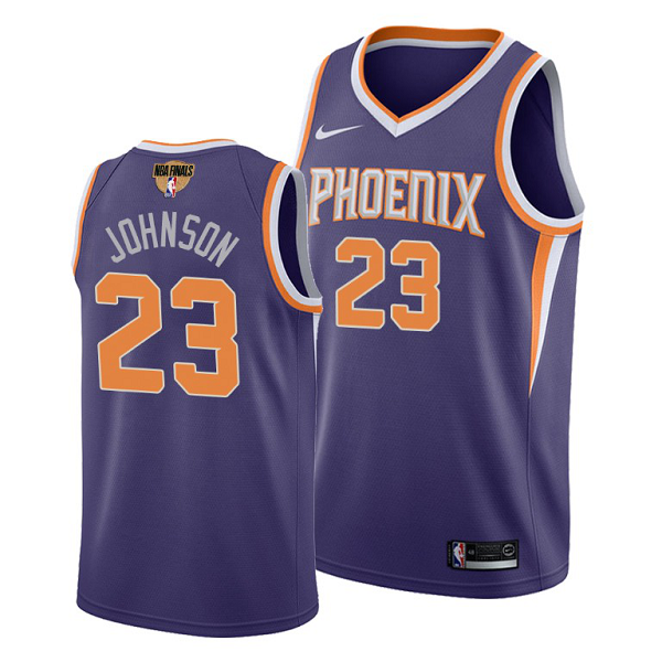 Men's Nike Phoenix Suns #23 Cameron Johnson 2021 NBA Finals Purple Jersey