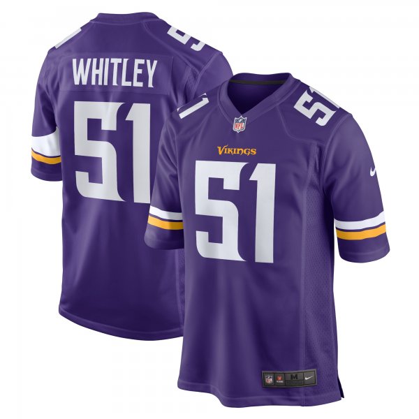 Men's Minnesota Vikings Benton Whitley Nike Purple Home Game Player Jersey