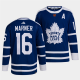 Men's Toronto Maple Leafs Black #16 Mitch Marner Blue 2022 Reverse Retro NHL Jersey