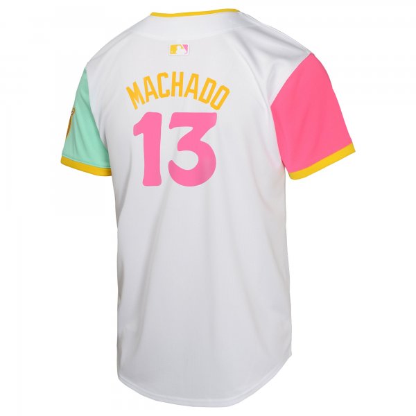 Youth San Diego Padres Manny Machado Nike White City Connect Limited Player Jersey