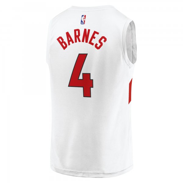 Men's Toronto Raptors Scottie Barnes Fanatics White Fast Break Replica Jersey - Association Edition