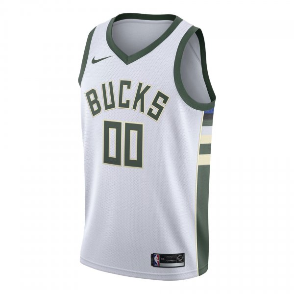 Men's Milwaukee Bucks Nike White Swingman Custom Jersey - Association Edition