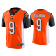 Men's #9 Joe Burrow Cincinnati Bengals Orange 2020 NFL Draft Vapor Limited Jersey