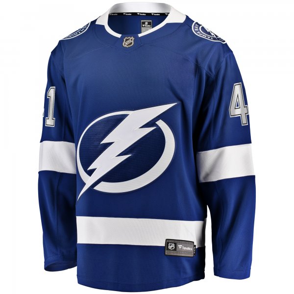 Men's Tampa Bay Lightning Mitchell Chaffee Fanatics Blue Home Premier Breakaway Player Jersey