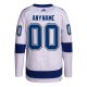 Men's Tampa Bay Lightning  adidas White Away  Primegreen Custom Jersey