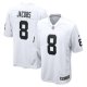 Youth Las Vegas Raiders #8 Josh Jacobs Nike White Game Player Jersey