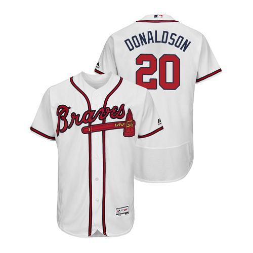 Men's Atlanta Braves Josh Donaldson Collection Home 2019 Flex Base MLB Jersey