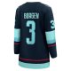 Women's Seattle Kraken Will Borgen Fanatics Deep Sea Blue Home Breakaway Player Jersey