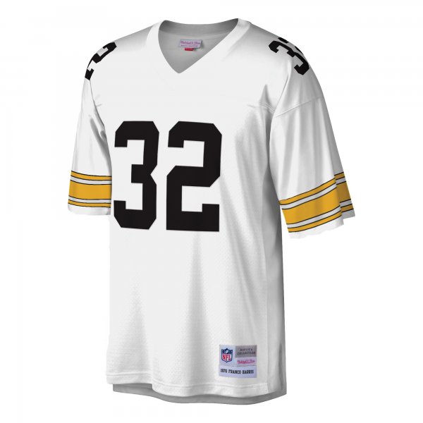 Men's Pittsburgh Steelers Franco Harris Mitchell & Ness White Legacy Replica Jersey