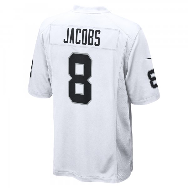 Men's Las Vegas Raiders Josh Jacobs Nike White Game Player Jersey