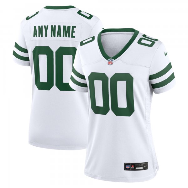 Women's New York Jets  Nike Legacy White Custom Limited Jersey