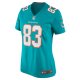 Women's Miami Dolphins Chase Claypool Nike  Aqua  Game Jersey