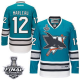 San Jose Sharks #12 Patrick Marleau Teal 25th Anniversary 2016 Stanley Cup Final Patch Stitched NHL Jersey