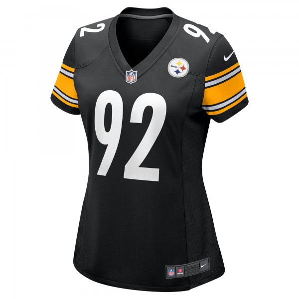 Women's Pittsburgh Steelers James Harrison Nike Black Retired Game Jersey