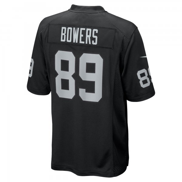 Men's Las Vegas Raiders Brock Bowers Nike Black 2024 NFL Draft First Round Pick Player Game Jersey