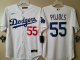 Men's Nike Los Angeles Dodgers #55 Albert Pujols White MLB Cool Base Alternate Jersey