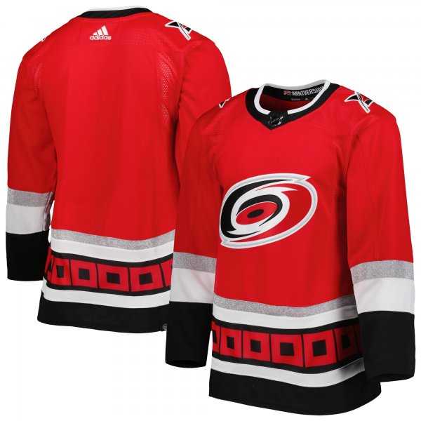 Men's Carolina Hurricanes adidas Red 2022-23 25th Anniversary Primegreen Jersey