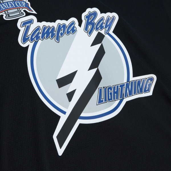 Men's Tampa Bay Lightning Martin St. Louis Mitchell & Ness Black 2004 Stanley Cup Champions Blue Line Player Jersey