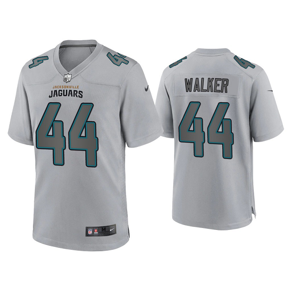 Men's Jacksonville Jaguars Travon Walker Gray Atmosphere Fashion Game Jersey