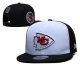 Kansas City Chiefs's white and black cap