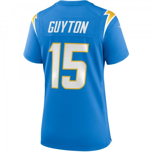 Women's Los Angeles Chargers Jalen Guyton Nike Powder Blue Player Game Jersey