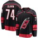 Men's Carolina Hurricanes #74 Jaccob Slavin Fanatics Branded Black Home Breakaway Player Jersey