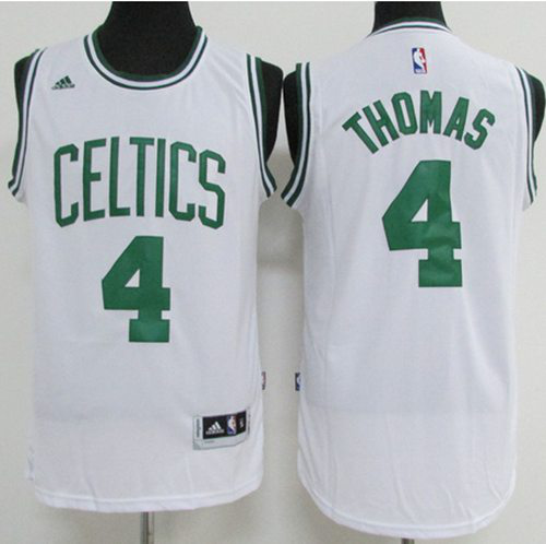 Men's Boston Celtics #4 Isaiah Thomas White Stitched NBA Jersey