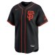 Men's San Francisco Giants  Nike Black  Alternate Limited Custom Jersey