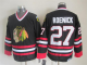 Men's Chicago Blackhawks #27 Jeremy Roenick Black Throwback NHL Jersey