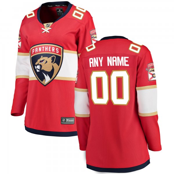 Women's Florida Panthers Fanatics Red Home Breakaway Custom Jersey