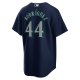 Men's Seattle Mariners Julio Rodriguez Nike Navy Official Replica Player Jersey