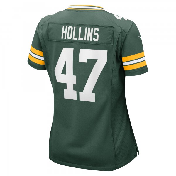 Women's Green Bay Packers Justin Hollins Nike Green Home Game Player Jersey