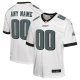 Youth Philadelphia Eagles Nike White Custom Game Jersey